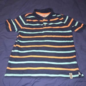 Boy’s Short Sleeve Polo Blue Stripes